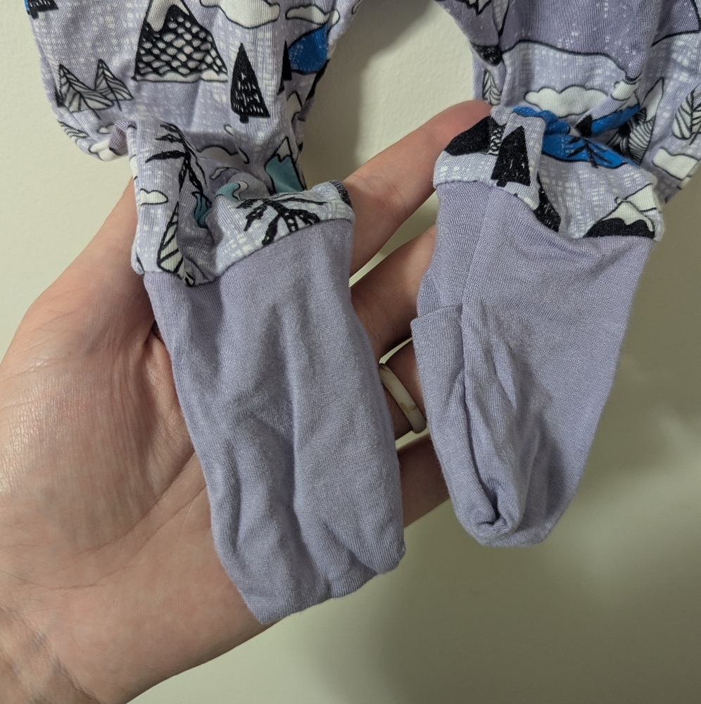 Little Sleepies OG Mountains Zippy PJs size 3-6 Months - Picture 11 of 12